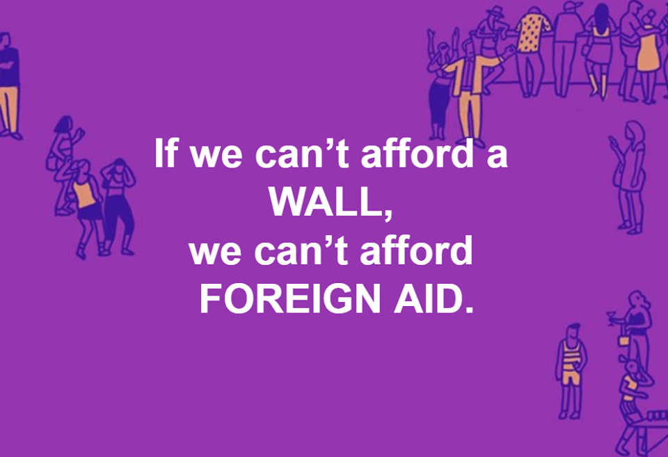 political meme it's free meme - 1PHL If we can't afford a Wall, we can't afford Foreign Aid.