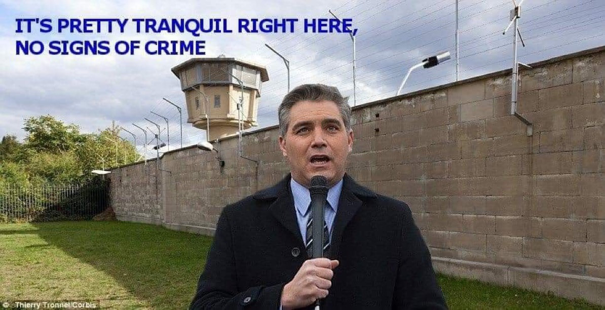political meme jim acosta meme wall - It'S Pretty Tranquil Right Here, No Signs Of Crime Thierry TronnelCorbis