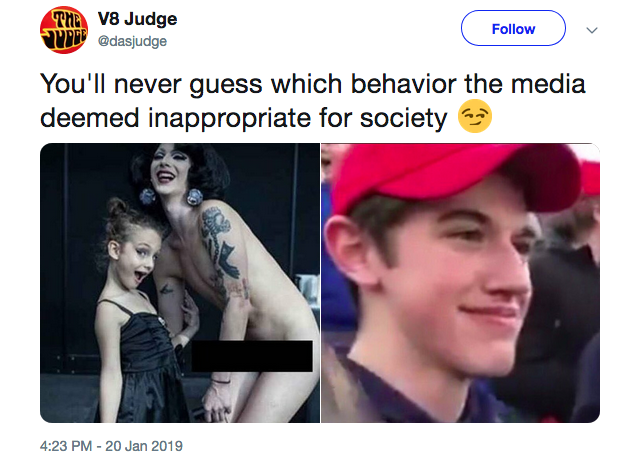 you ll never guess which behavior the media deemed inappropriate for society - The V8 Judge You'll never guess which behavior the media deemed inappropriate for society