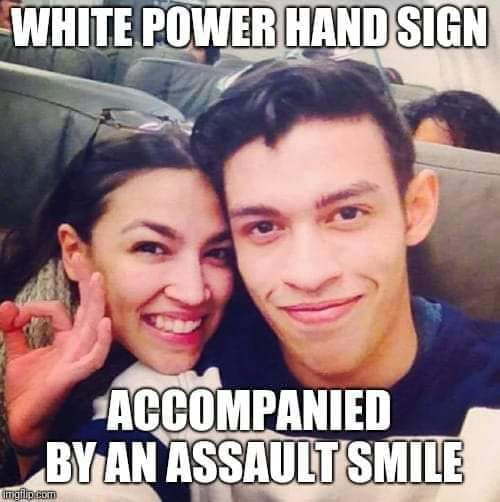 aoc ok sign - White Power Hand Sign Accompanied By An Assault Smile inglilp.com