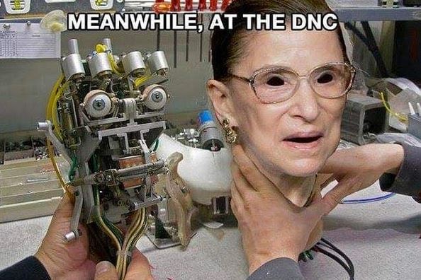 memes - ruth bader ginsburg - Ses Meanwhile, At The Dnc