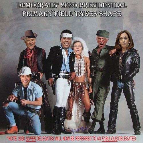 memes - village people san francisco - Democrats 2020 Presidential Primary Field Takes Shape Note 2020 Super Delegates Will Now Be Referred To As Fabulous Delegates