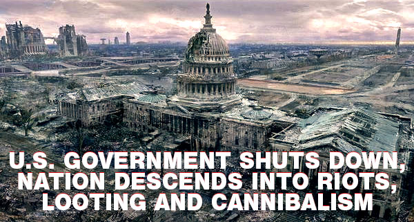 memes - landmark - U.S. Government Shuts Down Nation Descends Into Riots, Looting And Cannibalism