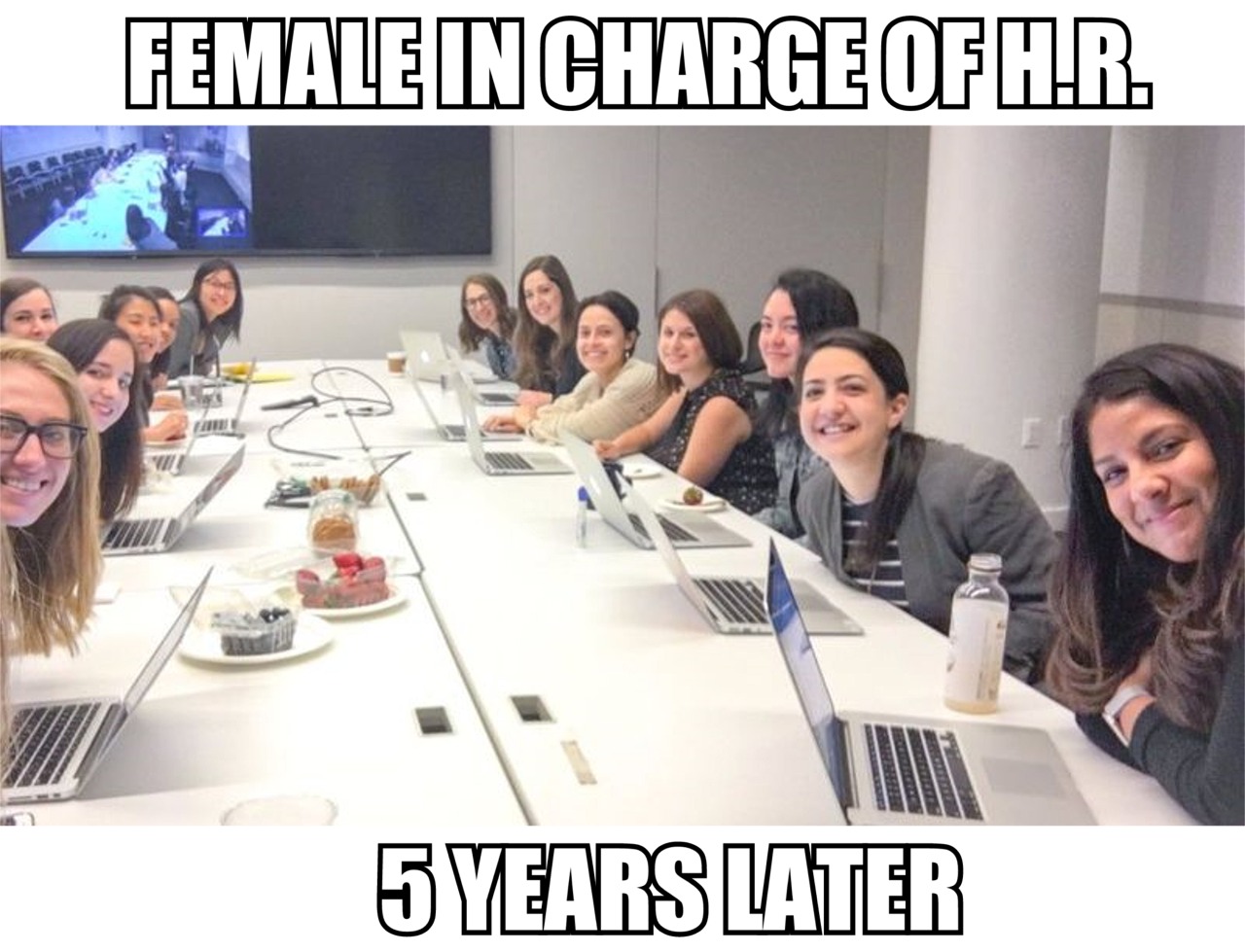 memes - huffington post editorial board - Female In Charge Of H.R. 5 Years Later