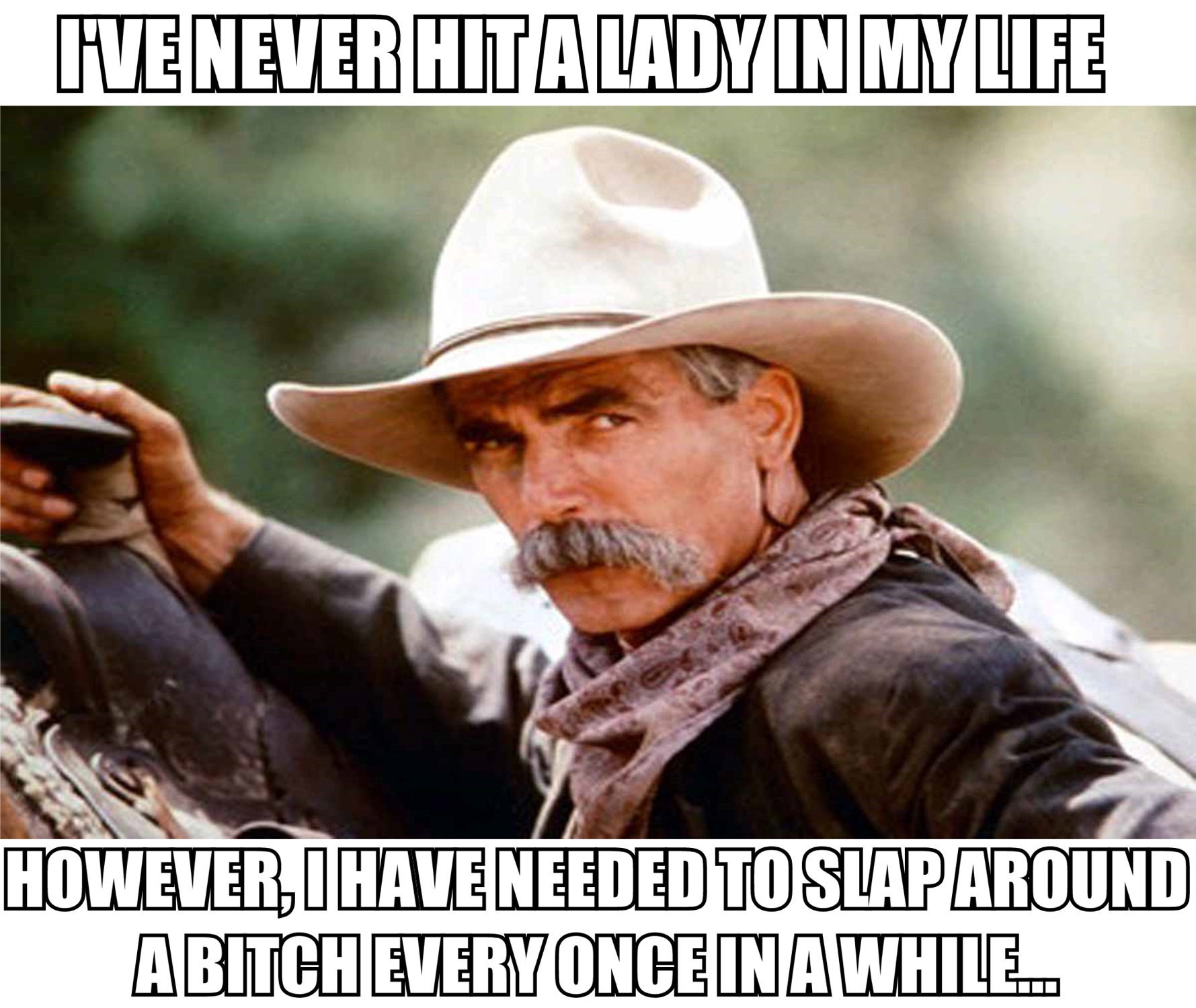 memes - virgil earp tombstone - Henever Hitalady In My Life However, I Have Needed To Slap Around Abitch Every Once In A While..