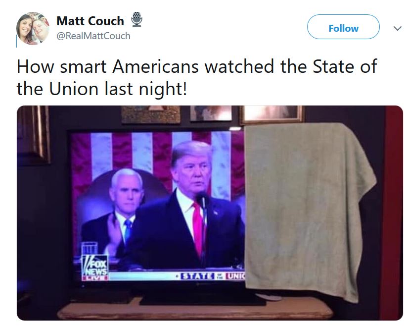 memes - presentation - Matt Couch MattCouch How smart Americans watched the State of the Union last night! State Unic