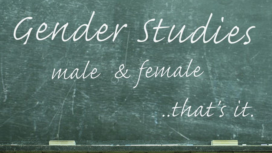 memes -  blackboard - Gender Studies male & female ..that's it.