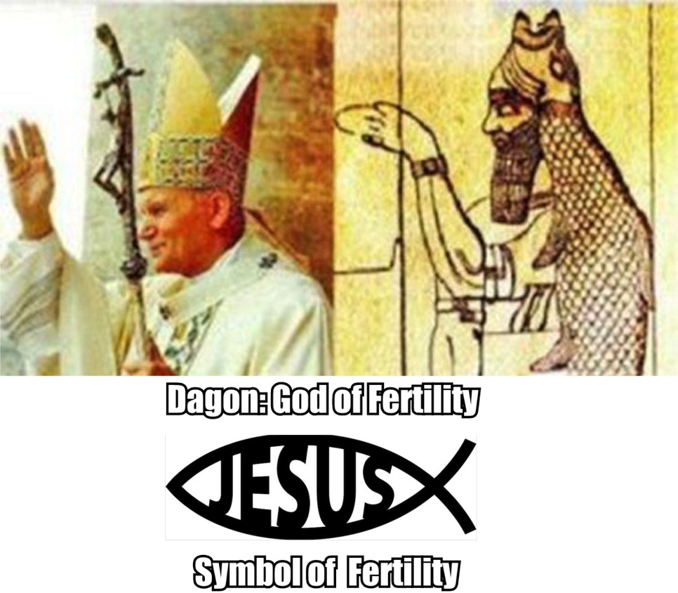 memes -  anunnaki vatican - DagonGod of Fertility Symbolof Fertility