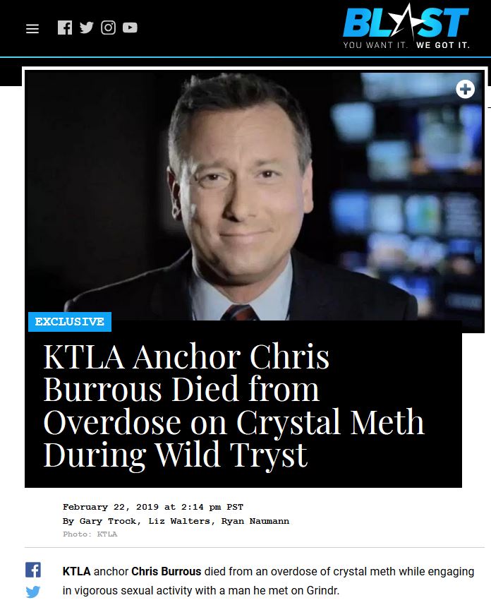 memes -  photo caption - fyoo Blyst You Want It. We Got It. Exclusive Ktla Anchor Chris Burrous Died from Overdose on Crystal Meth During Wild Tryst at Pst By Gary Trock, Liz Walters, Ryan Naumann Photo Ktla Ktla anchor Chris Burrous died from an overdose