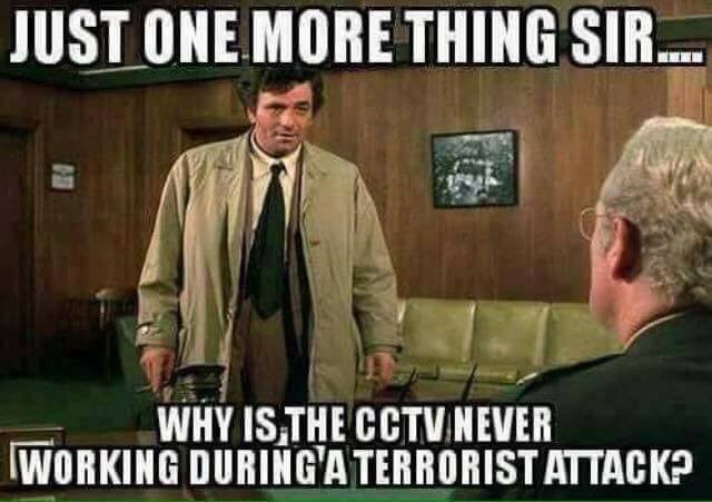 photo caption - Just One More Thing Sir.. Why Is The Cctv Never Working During A Terrorist Attack