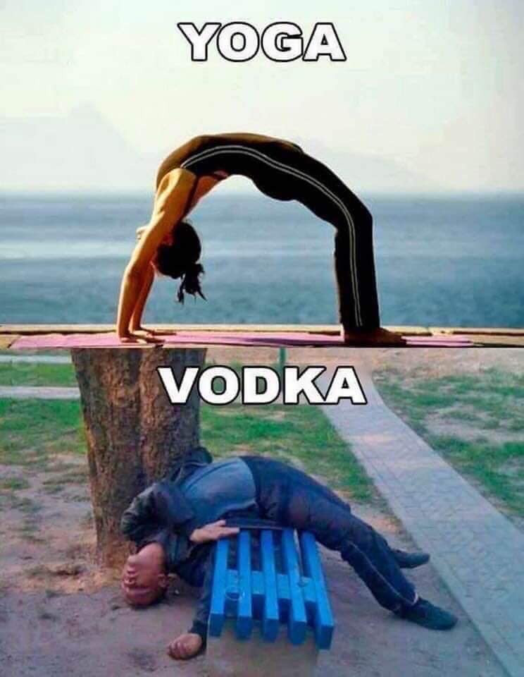yoga vs vodka - Yoga Vodka