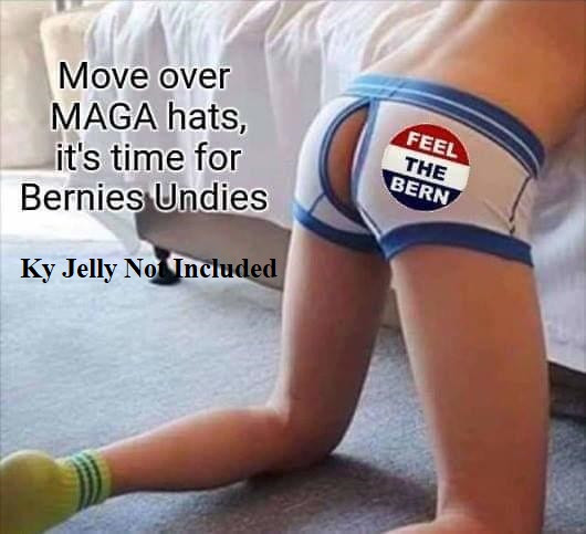 softcore gay - Move over Maga hats, it's time for Bernies Undies Feel The Bern Ky Jelly Not Included