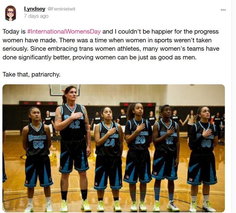 transgender women in sports - Lyndsey 7 days ago Today is Womens Day and I couldn't be happier for the progress women have made. There was a time when women in sports weren't taken seriously. Since embracing trans women athletes, many women's teams have d