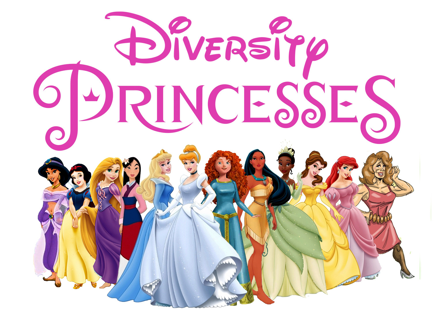 disney princesses png - Diversity Princesses