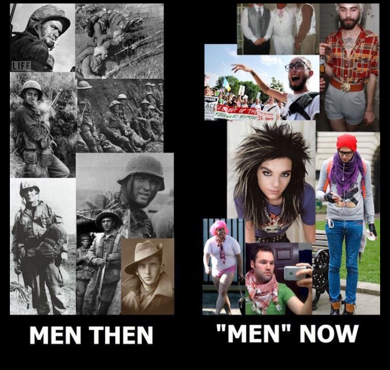men then vs now - Men Then "Men" Now