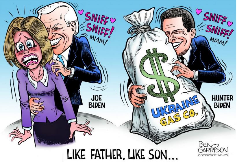 Conservative memes - Donald Trump - Sniff O Sniff Vesniff! Sniff! Mmm! Mmm! 9 Joe Hunter Biden Bide Ukraine Gas Co. Father, Son... Bend Garrison Grrrgraphics.Com