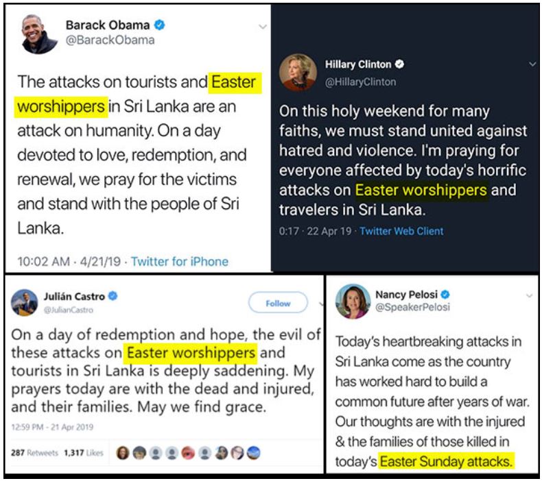 Conservative memes - web page - Barack Obama Obama Hillary Clinton Clinton The attacks on tourists and Easter worshippers in Sri Lanka are an attack on humanity. On a day devoted to love, redemption, and renewal, we pray for the victims and stand with the