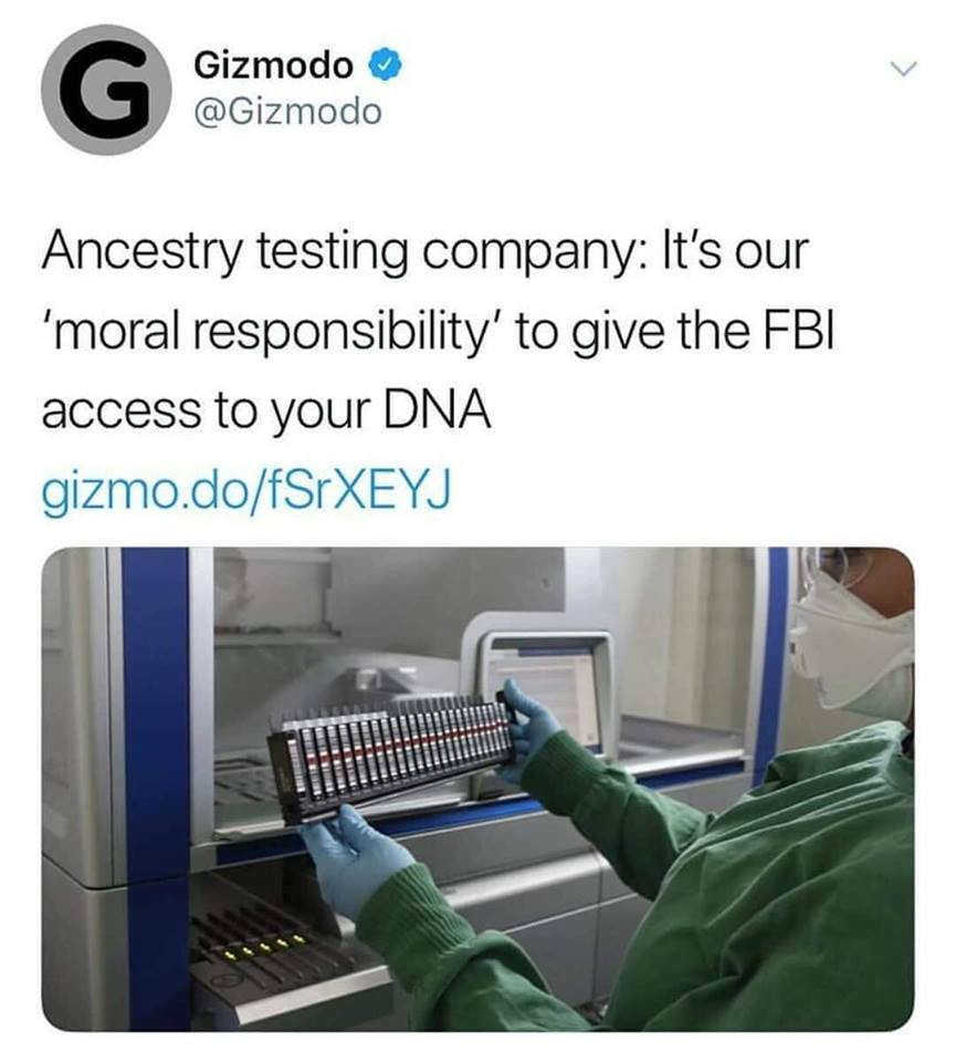 Mutation - Gizmodo Ancestry testing company It's our 'moral responsibility' to give the Fbi access to your Dna gizmo.dofSrXEYJ