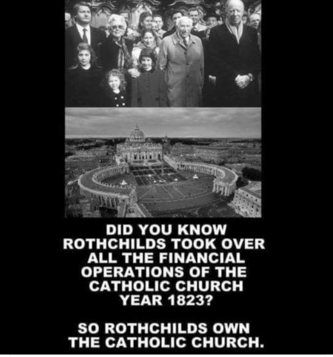 monochrome photography - Did You Know Rothchilds Took Over All The Financial Operations Of The Catholic Church Year 1823? So Rothchilds Own The Catholic Church.