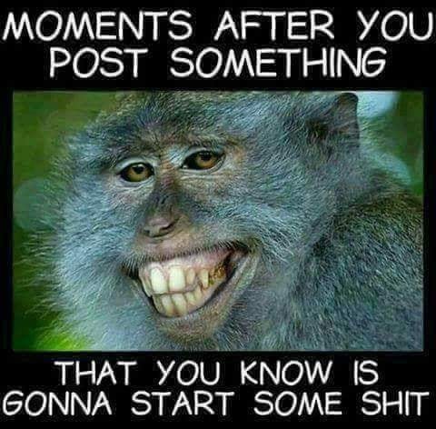 zoomed in animals - Moments After You Post Something That You Know Is Gonna Start Some Shit