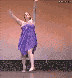 dancer falling gif -