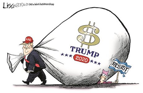 2020 election cartoon - Jisne 019620 Dybthethimnar Trump 2020 Resist