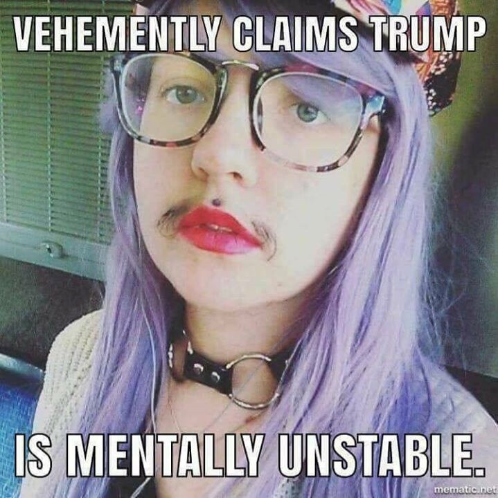 trump is mentally unstable meme - Vehemently Claims Trump Is Mentally Unstable. mematic.net