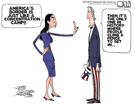 aoc concentration camp comic - 2018 Pittsburgh PostGazette America'S Border Is Just A Concentration Camp!! Then It'S The Only One In History Where People Climb A To Get Fence In...