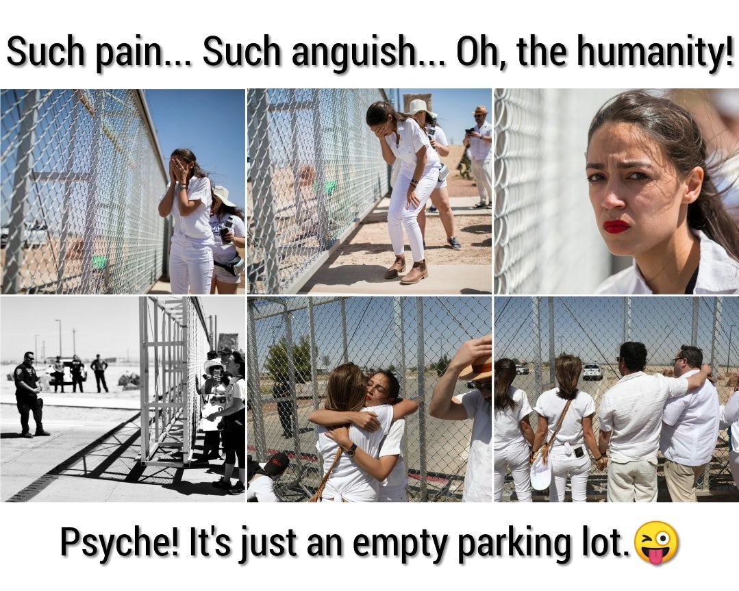 aoc fake border - Such pain... Such anguish... Oh, the humanity! Psyche! It's just an empty parking lot. 29