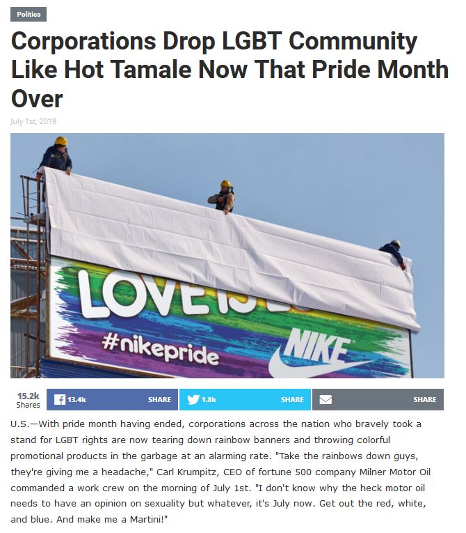 companies july 1st pride - Politics Corporations Drop Lgbt Community Hot Tamale Now That Pride Month Over July 1st, 2019 Loveis bikepride Nilt U.S.With pride month having ended, corporations across the nation who bravely took a stand for Lgbt rights are n
