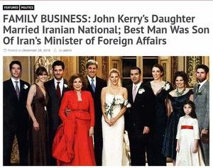 john kerry's daughter married an iranian - Family Business John Kerry's Daughter Married Iranian National; Best Man Was Son Of Iran's Minister of Foreign Affairs