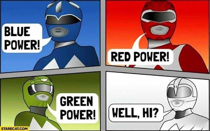 blue power red power green power - Blue Power! Red Power! Green Power! Well, Hi? Starecat.Com