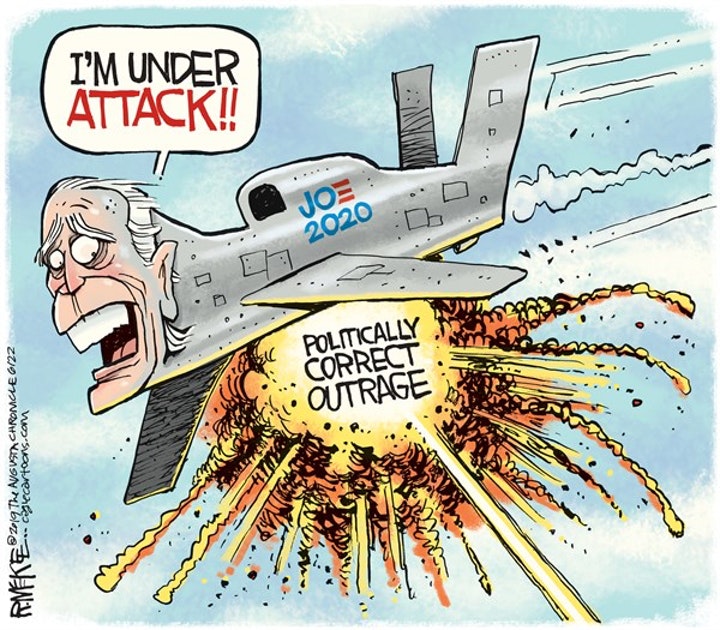 political correctness cartoon - I'M Under Attack!! Politically Corre Outrage 2019 The Avgusta Chromale 0122 corecartoons.com