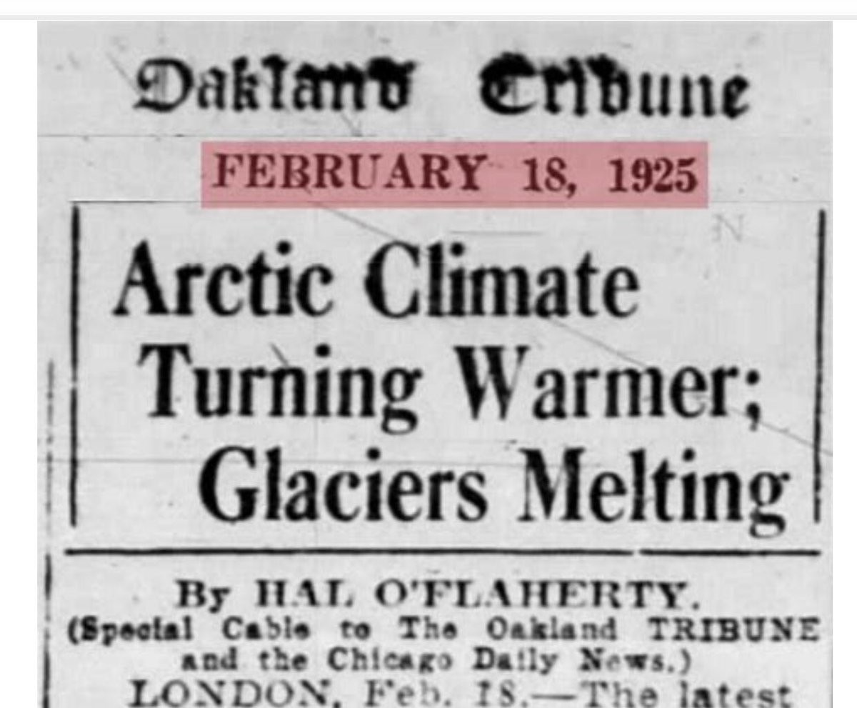 material - Dakland Ombune Arctic Climate Turning Warmer; Glaciers Melting B Hal O'Tlaherty. Special Cable to The Oakland Tribune and the Chicago Daily News. Londox, Feb. Is. The latest