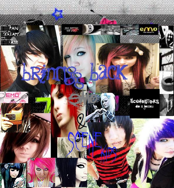 I want to bring the old 'emo scene' back. When the weird kids, were the WEIRD KIDS. 

Emo kids used to be the ones who were different and were proud of it. Now most of them have moved on to being hipsters and emo and scene are suffering. So let's bring it back and show everyone that scene kids and emo's aren't afraid of being hated! Coontails, Ca
