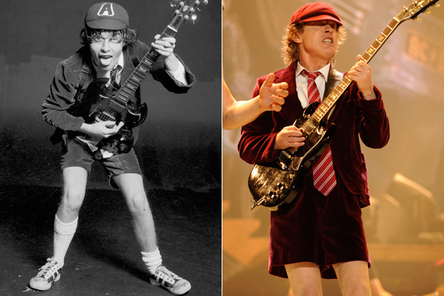 Rock Stars Then And Now.