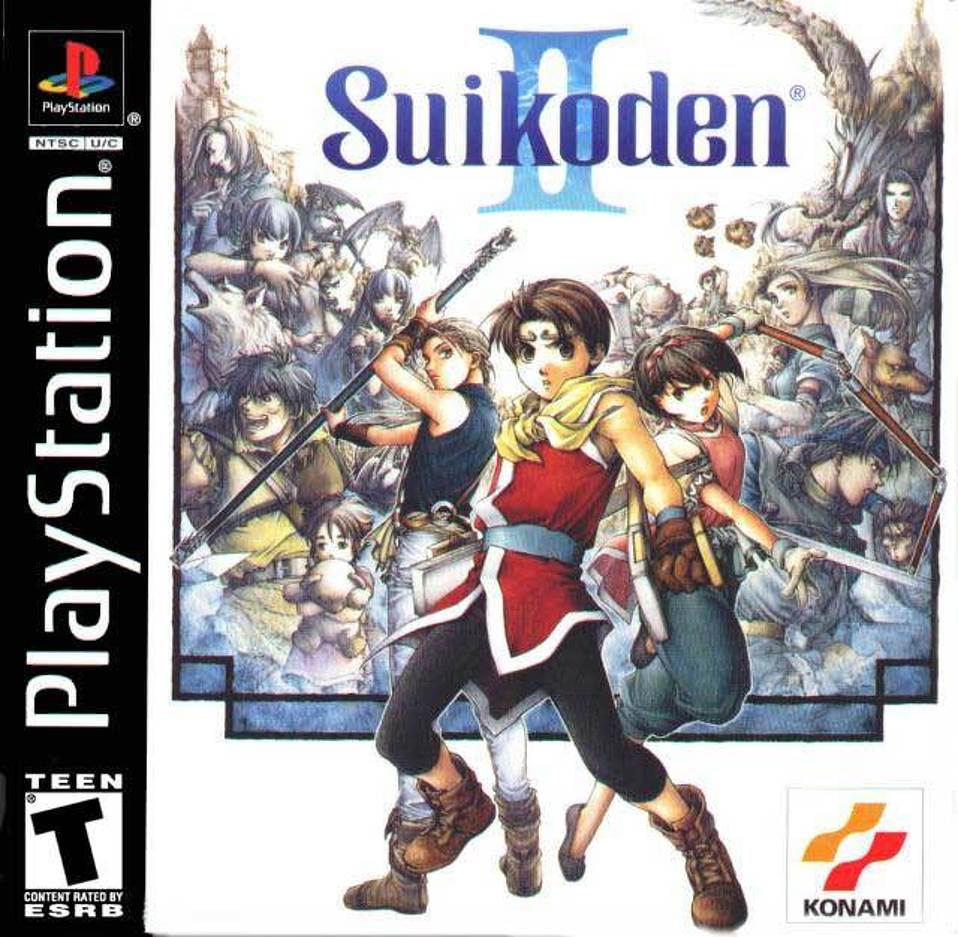 suikoden 2 ps1 - PlayStation Suikoden NtscuC PlayStation Teen 1 2 Content Rated By Esrb Konami
