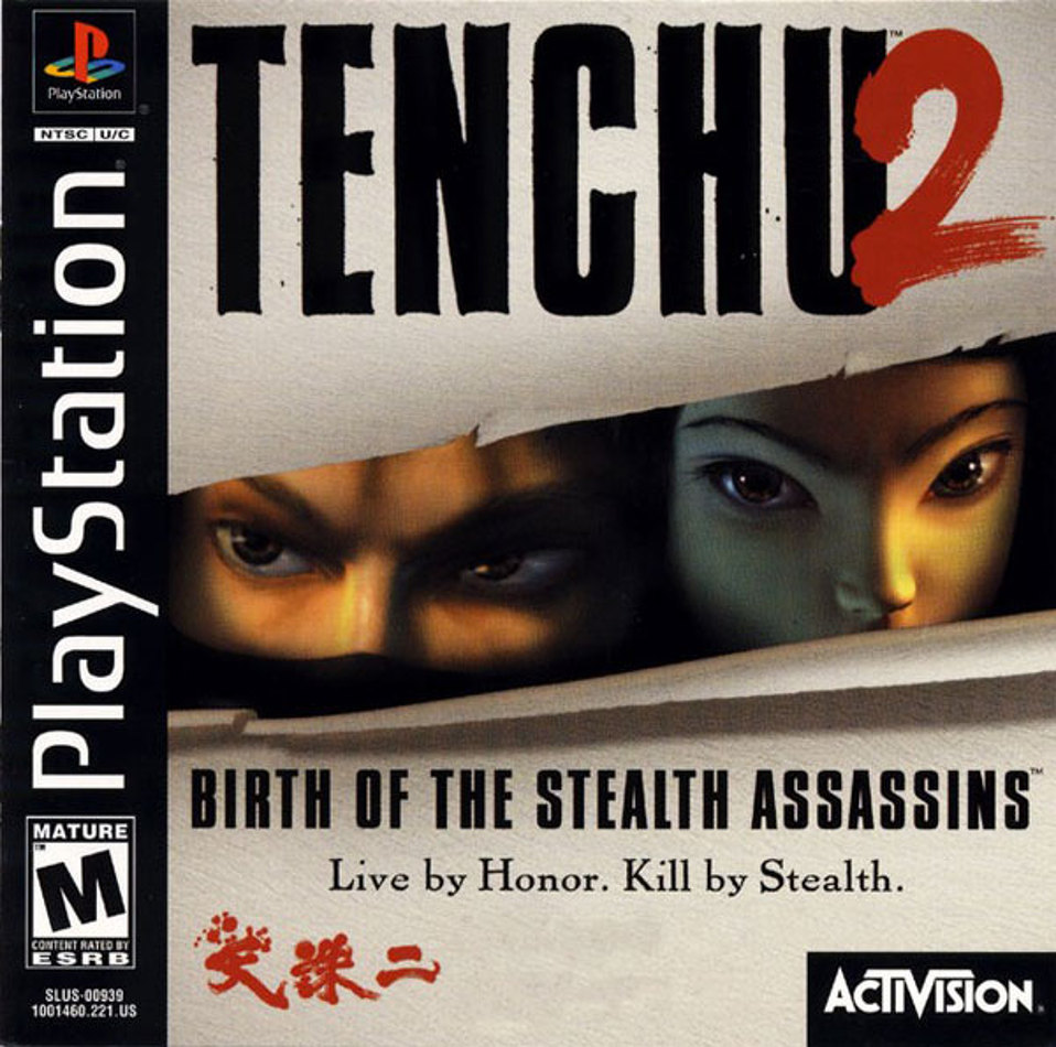 tenchu 2 psx cover - Playstation Ntsc UC TENCHU2 3 PlayStation in Mature Birth Of The Stealth Assassins Live by Honor. Kill by Stealth. Content Rated By Esrb Slus00939 1001460.221.Us Activision