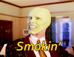 smokin the mask gif - Smokin