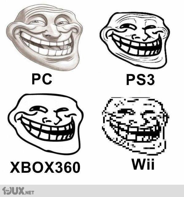 troll face ps3 - 11 Pc PS3 XBOX360 Wii Mux.Net