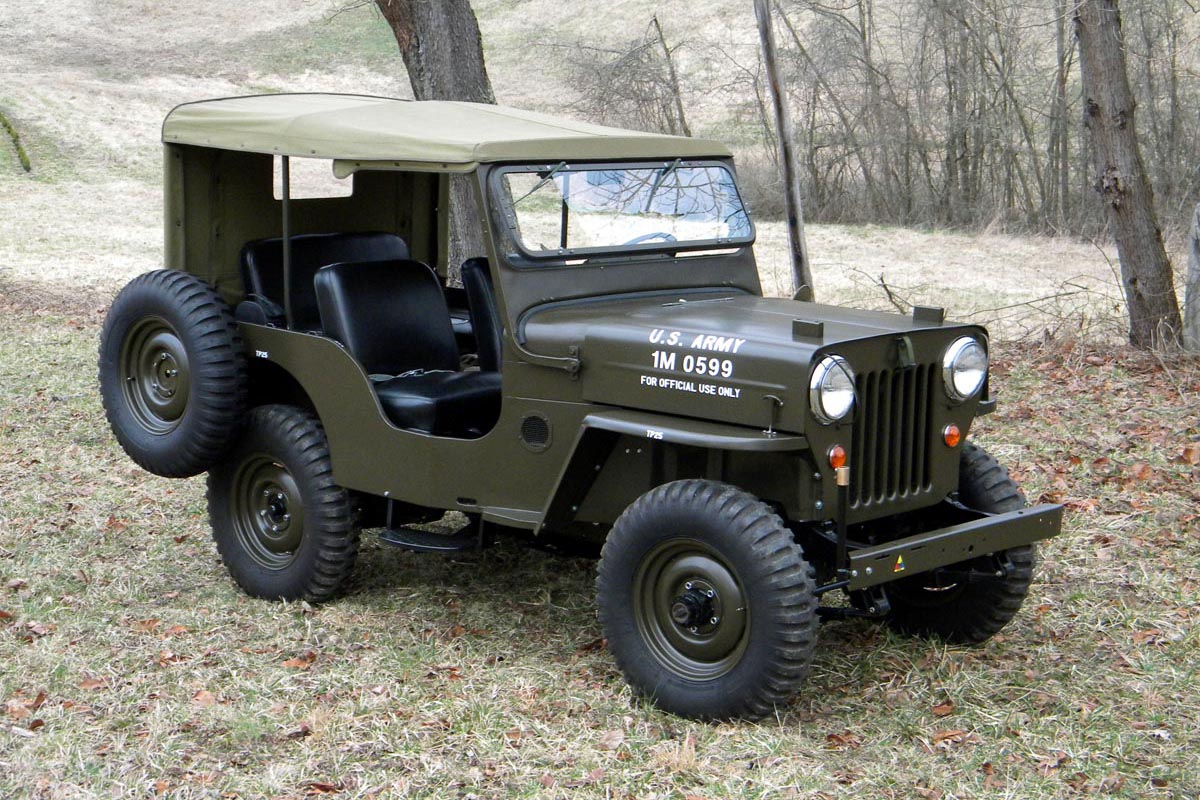 The name Jeep came from the abbreviation used in the army. G.P. for 'General Purpose' vehicle.
