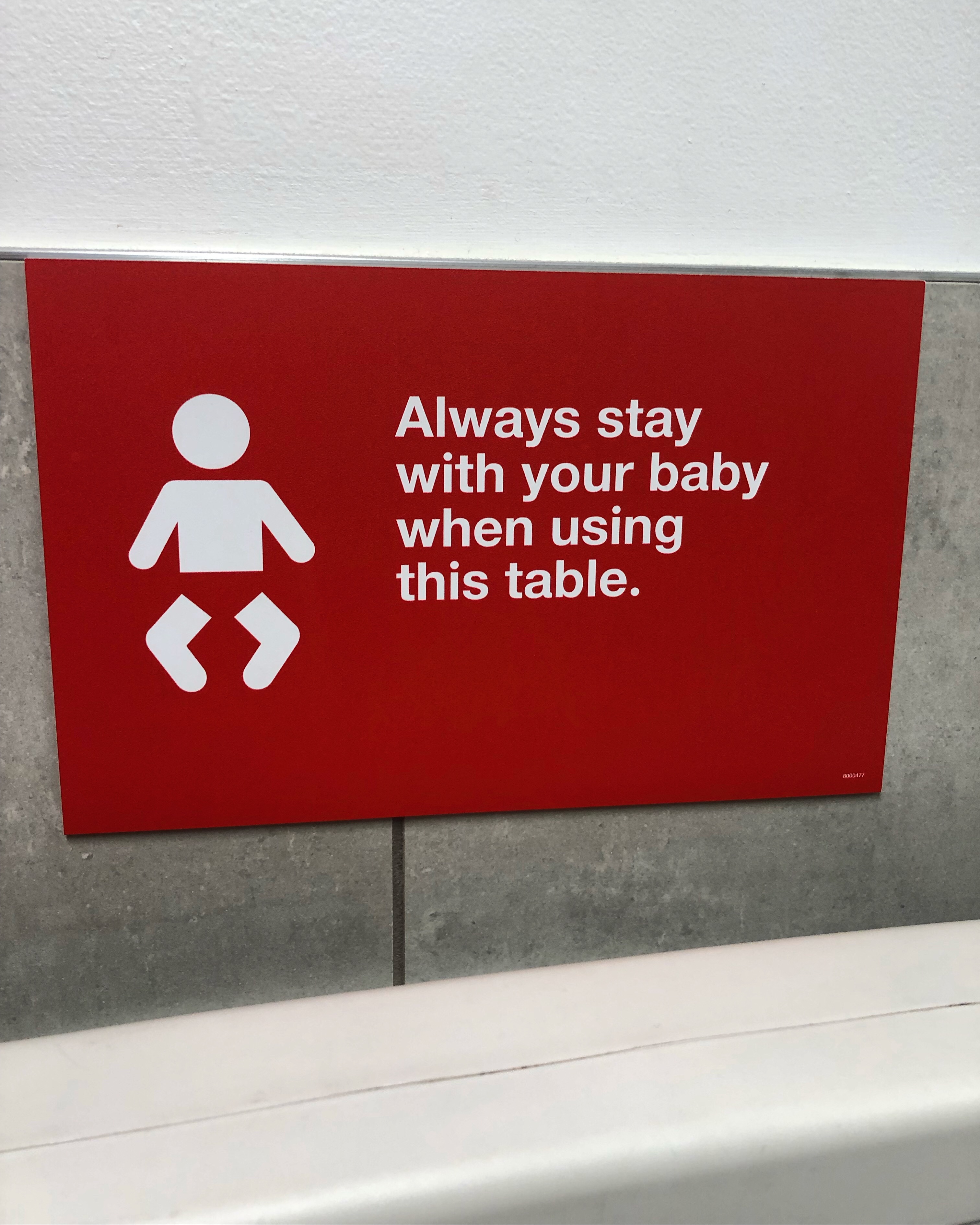 cancer ends with me - Always stay with your baby when using this table.