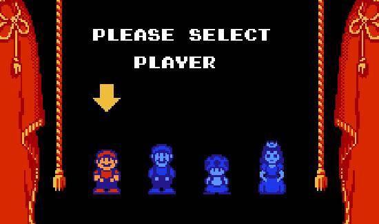 super mario bros 2 character select - Please Select Player