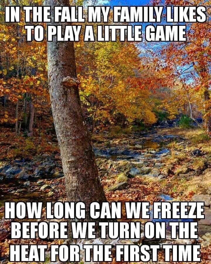 long can we freeze before turning - In The Fall My Family E To Play A Little Game U How Long Can We Freeze Before We Turn On The Heat For The First Time