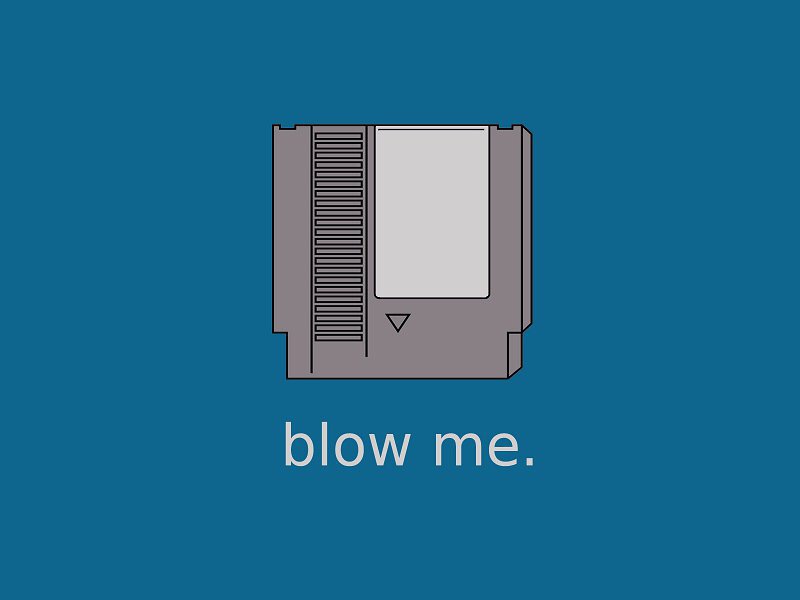 blow me game cartridge - blow me.