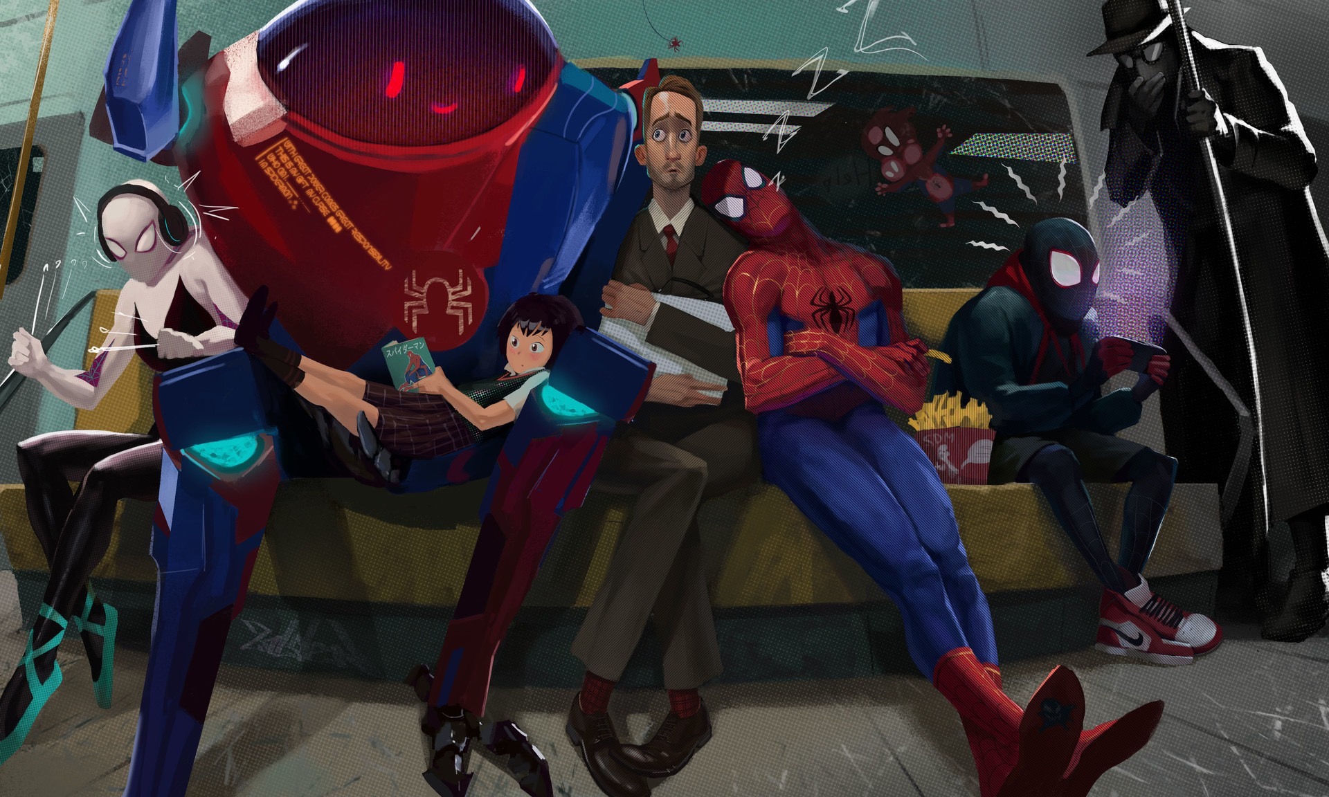 into the spider verse fan art -