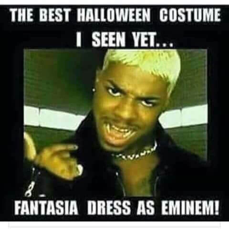 fantasia dressed as eminem - The Best Halloween Costume I Seen Yet.. Fantasia Dress As Eminem!