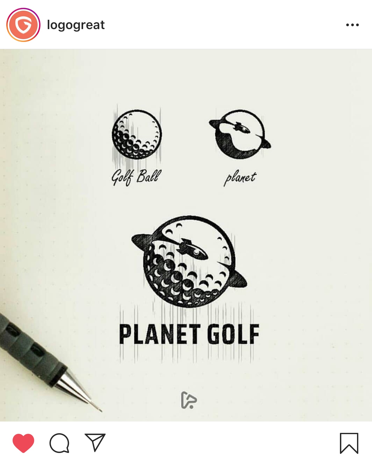 cartoon - logogreat Golf Ball planet Planet Golf Q