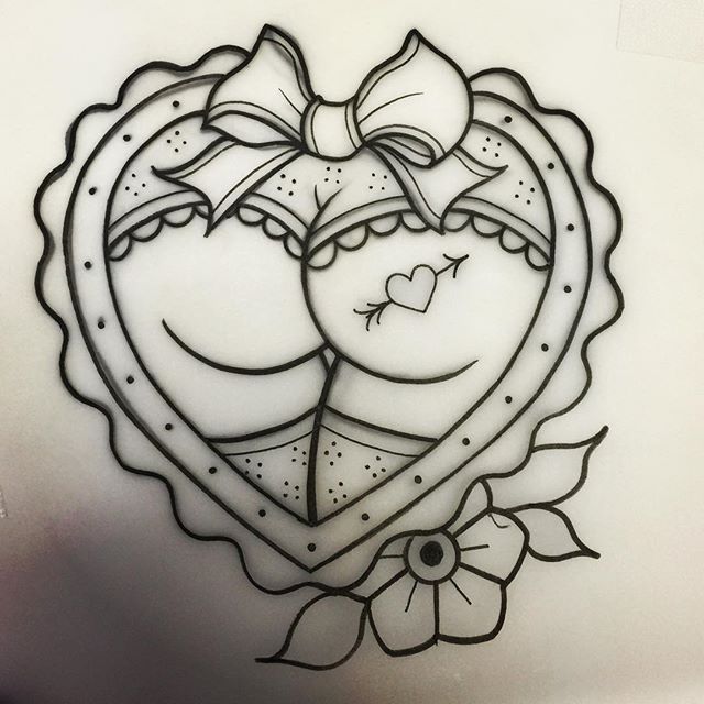 burlesque tattoo design