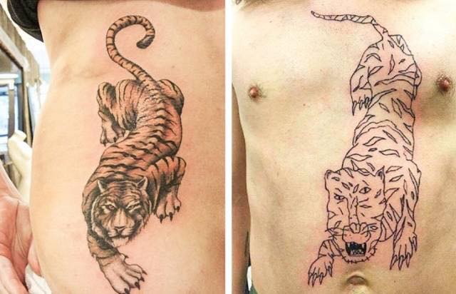 tiger tattoo meme